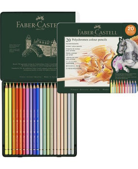 Faber Castell Coloured Pencils Polychromos Tin (20 pcs) (FC-110020) Faber Castell Coloured Pencils Polychromos Tin (20 pcs) (FC-110020)