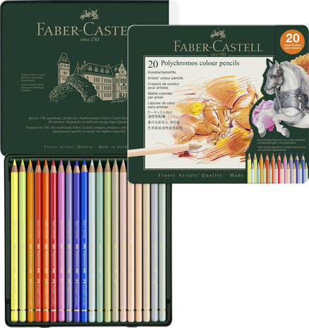 Faber Castell Kleurpotlood Polychromos Etui (20pcs) (FC-110020) Faber Castell Kleurpotlood Polychromos Etui (20pcs) (FC-110020)