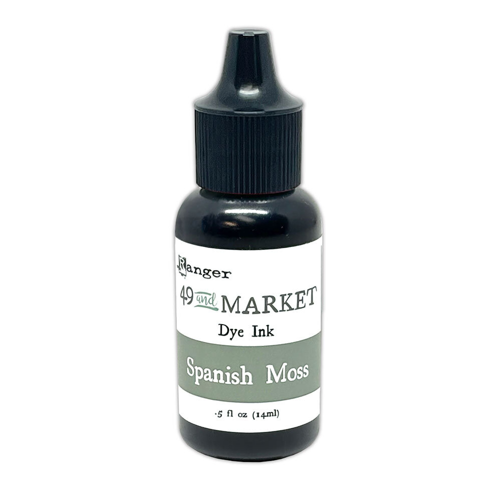 Ranger 49 & Market Dye Ink Re-inkers Spanish Moss 0.5 fl oz (FMI95408) Ranger 49 & Market Dye Ink Re-inkers Spanish Moss 0.5 fl oz (FMI95408)