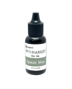 Ranger 49 & Market Dye Ink Re-inkers Spanish Moss 0.5 fl oz (FMI95408)