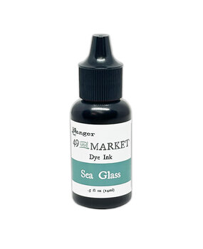 Ranger 49 & Market Dye Ink Re-inkers Sea Glass 0.5 fl oz (FMI95392)