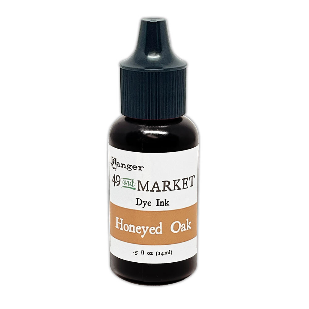 Ranger 49 & Market Dye Ink Re-inkers Honeyed Oak 0.5 fl oz (FMI95378) Ranger 49 & Market Dye Ink Re-inkers Honeyed Oak 0.5 fl oz (FMI95378)