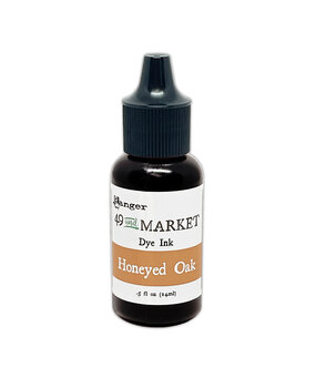 Ranger 49 & Market Dye Ink Re-inkers Honeyed Oak 0.5 fl oz (FMI95378)