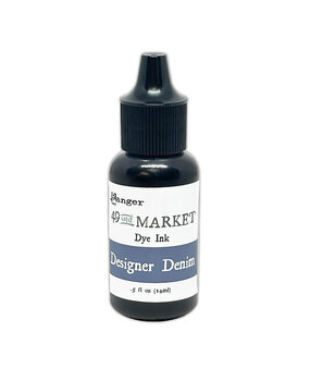 Ranger 49 & Market Dye Ink Re-inkers Designer Denim 0.5 fl oz (FMI95354)