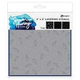 Ranger Simon Hurley create. Layering Stencils 6x6 Inch Tangled Lights (3pcs) (HUS94357)