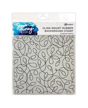 Ranger Simon Hurley create. Background Stamps 6x6 Inch Tangled Lights (HUR93916)
