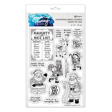 Ranger Simon Hurley create. Photopolymer Stamps 6x9 Inch Naughty or Nice (HUR93893) Ranger Simon Hurley create. Photopolymer Stamps 6x9 Inch Naughty or Nice (HUR93893)