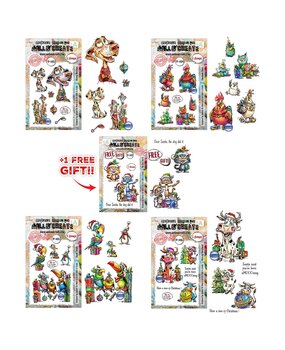 Aall and Create Festive Friends Stamp Bundle by Autour De Mwa & Co (AALL-PCK-ADM001)