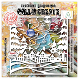 Aall and Create Winter Quiet 6x6 Inch Stencil Winter Quiet by Janet Klein (AALL-PC-272)