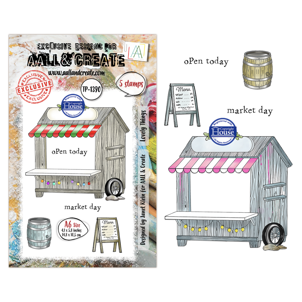 Aall and Create Season Of Sparkle A6 Stamp Sets Lovely Things by Janet Klein (AALL-TP-1390) Aall and Create Season Of Sparkle A6 Stamp Sets Lovely Things by Janet Klein (AALL-TP-1390)