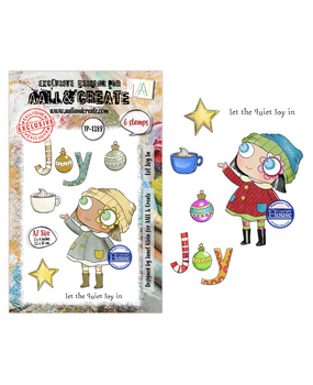 Aall and Create Season Of Sparkle A7 Stamp Sets Let Joy In by Janet Klein (AALL-TP-1389) Aall and Create Season Of Sparkle A7 Stamp Sets Let Joy In by Janet Klein (AALL-TP-1389)