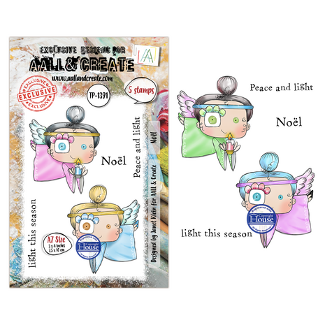 Aall and Create Season Of Sparkle A7 Stamp Sets Noël by Janet Klein (AALL-TP-1391) Aall and Create Season Of Sparkle A7 Stamp Sets Noël by Janet Klein (AALL-TP-1391)