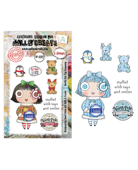 Aall and Create Season Of Sparkle A7 Stamp Sets North Pole Toy Company by Janet Klein (AALL-TP-1392)