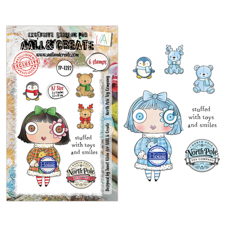 Aall and Create Season Of Sparkle A7 Stamp Sets North Pole Toy Company by Janet Klein (AALL-TP-1392) Aall and Create Season Of Sparkle A7 Stamp Sets North Pole Toy Company by Janet Klein (AALL-TP-1392)