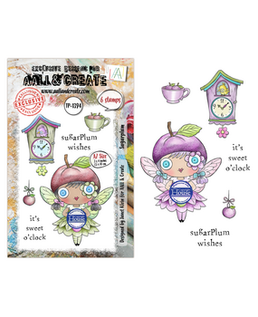 Aall and Create Season Of Sparkle A7 Stamp Sets Sugarplum by Janet Klein (AALL-TP-1394)