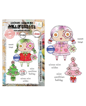 Aall and Create Season Of Sparkle A7 Stamp Sets Water Mint by Janet Klein (AALL-TP-1395)