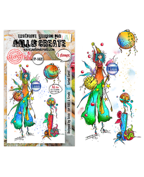 Aall and Create Dreaming Carols A6 Stamp Sets Aerial Carol by Soizic (AALL-TP-1470)
