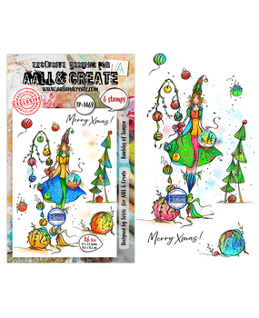 Aall and Create Dreaming Carols A6 Stamp Sets Baubles of Season by Soizic (AALL-TP-1469)