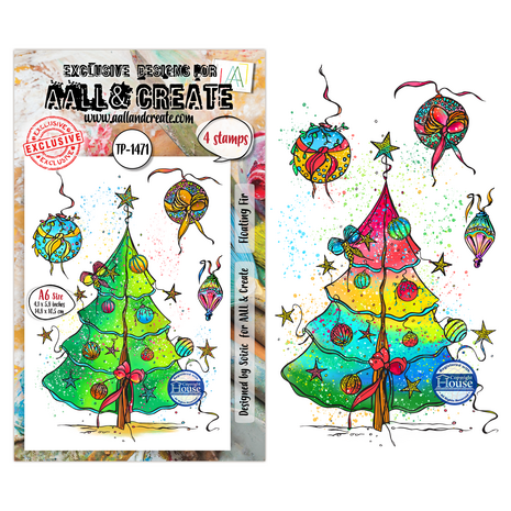 Aall and Create Dreaming Carols A6 Stamp Sets Floating Fir by Soizic (AALL-TP-1471) Aall and Create Dreaming Carols A6 Stamp Sets Floating Fir by Soizic (AALL-TP-1471)