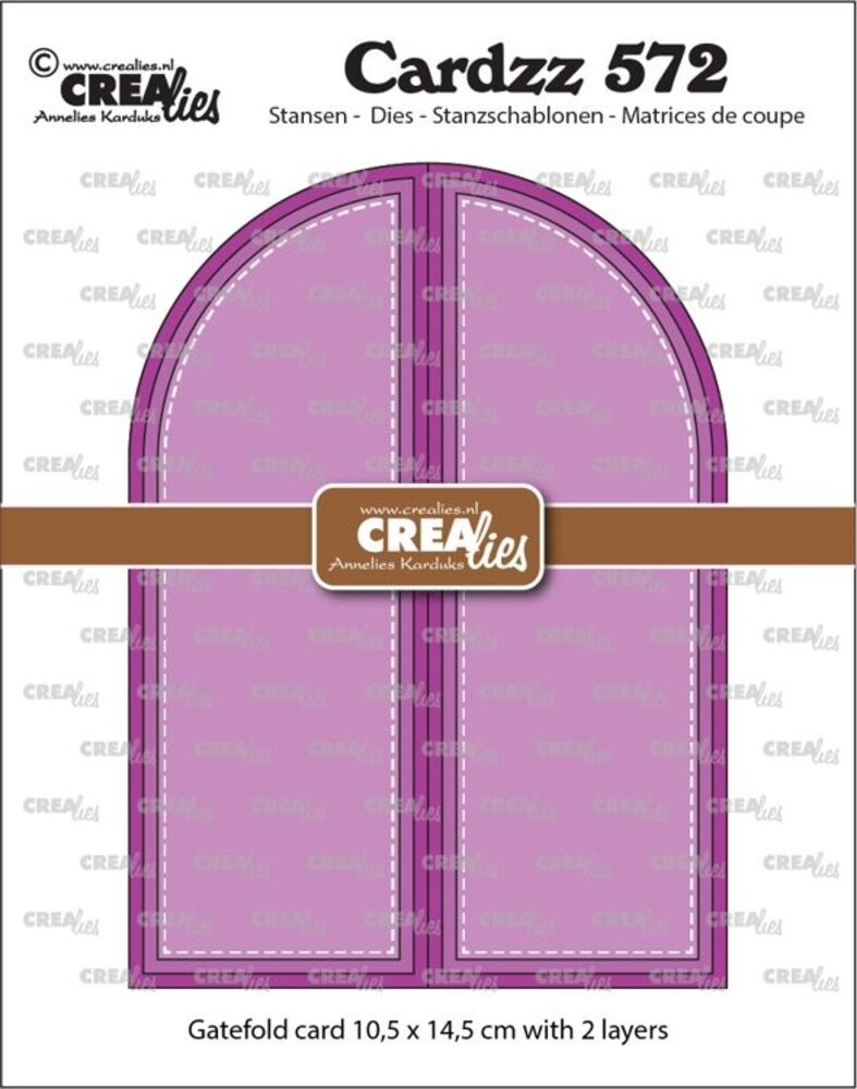 Crealies Cardzz Dies No. 572 Gatefold Card Arch (CLCZ572)