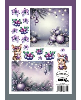 Crealies Cutting Sheets Christmas H (8pcs) (CLSVP032)