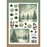 Crealies Cutting Sheets Papier Knipvel Kerst F (8pcs) (CLSVP030)