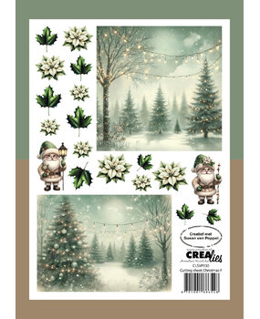 Crealies Cutting Sheets Papier Knipvel Kerst F (8pcs) (CLSVP030)