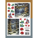 Crealies Cutting Sheets Papier Knipvel Kerst C (8pcs) (CLSVP027)