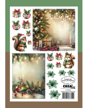 Crealies Cutting Sheets Christmas B (8pcs) (CLSVP026)