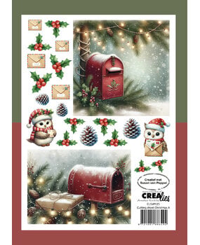 Crealies Cutting Sheets Christmas A (8pcs) (CLSVP025)