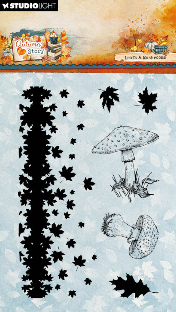 Studio Light Autumn Story Clear Stamps Leaves and Mushrooms (SL-AS-STAMP971) Studio Light Autumn Story Clear Stamps Leaves and Mushrooms (SL-AS-STAMP971)