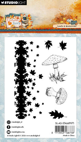 Studio Light Autumn Story Clear Stamps Leaves and Mushrooms (SL-AS-STAMP971) Studio Light Autumn Story Clear Stamps Leaves and Mushrooms (SL-AS-STAMP971)