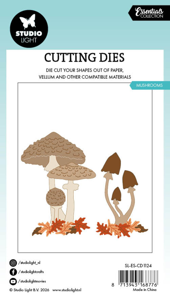 Studio Light Mushrooms Essentials Cutting Dies (SL-ES-CD1124) Studio Light Mushrooms Essentials Cutting Dies (SL-ES-CD1124)