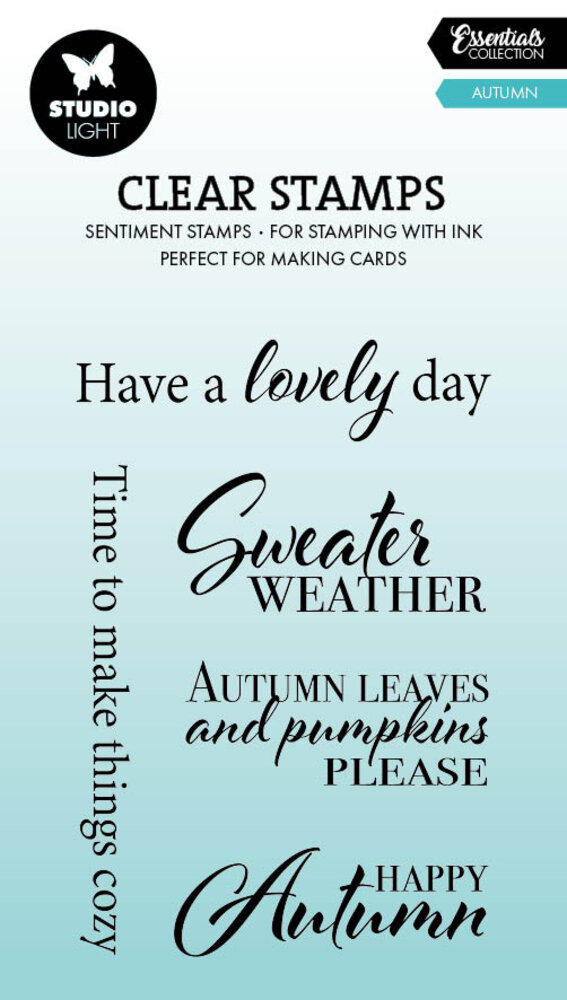 Studio Light Autumn Essentials Clear Stamps (SL-ES-STAMP973) Studio Light Autumn Essentials Clear Stamps (SL-ES-STAMP973)