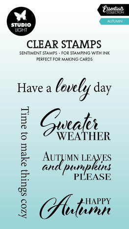 Studio Light Autumn Essentials Clear Stamps (SL-ES-STAMP973) Studio Light Autumn Essentials Clear Stamps (SL-ES-STAMP973)