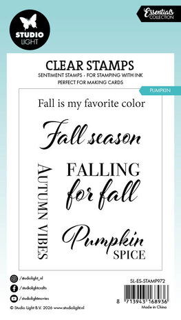 Studio Light Pumpkin Essentials Clear Stamps (SL-ES-STAMP972) Studio Light Pumpkin Essentials Clear Stamps (SL-ES-STAMP972)