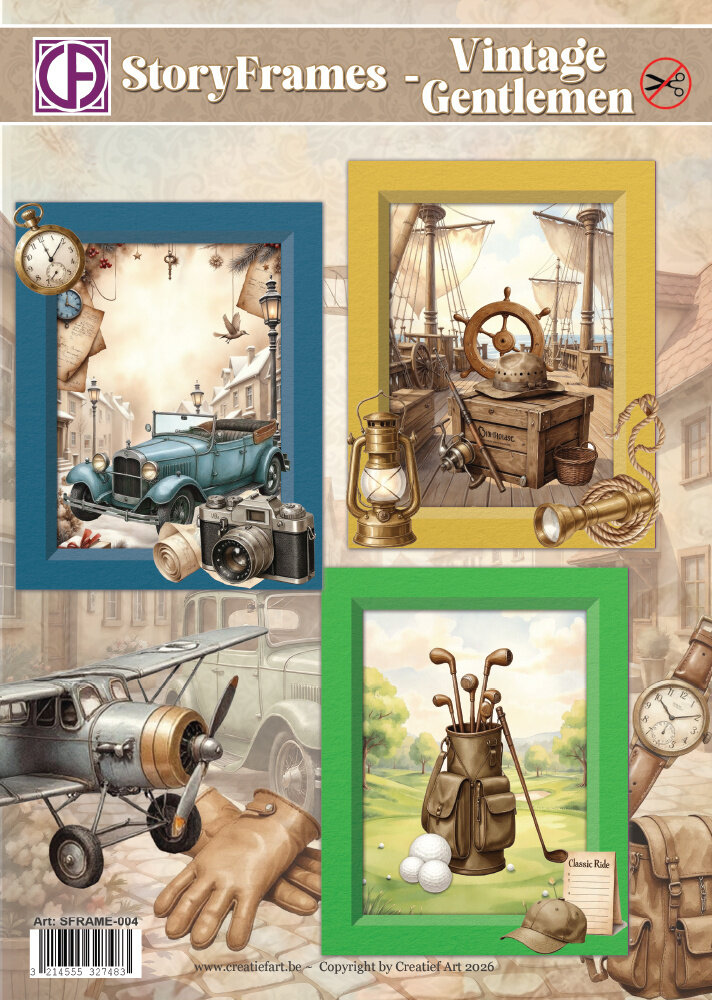 Creatief Art StoryFrames Card Kit Vintage Gentlemen (SFRAME-004) Creatief Art StoryFrames Card Kit Vintage Gentlemen (SFRAME-004)