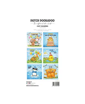 Dutch Doobadoo Cozy Colouring Inkleurkaarten (6pcs) (472.996.001)