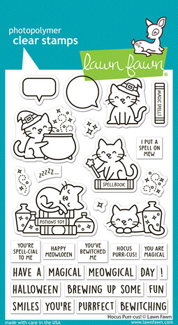 Lawn Fawn Hocus Purr-cus! Clear Stamps (LF4186) Lawn Fawn Hocus Purr-cus! Clear Stamps (LF4186)