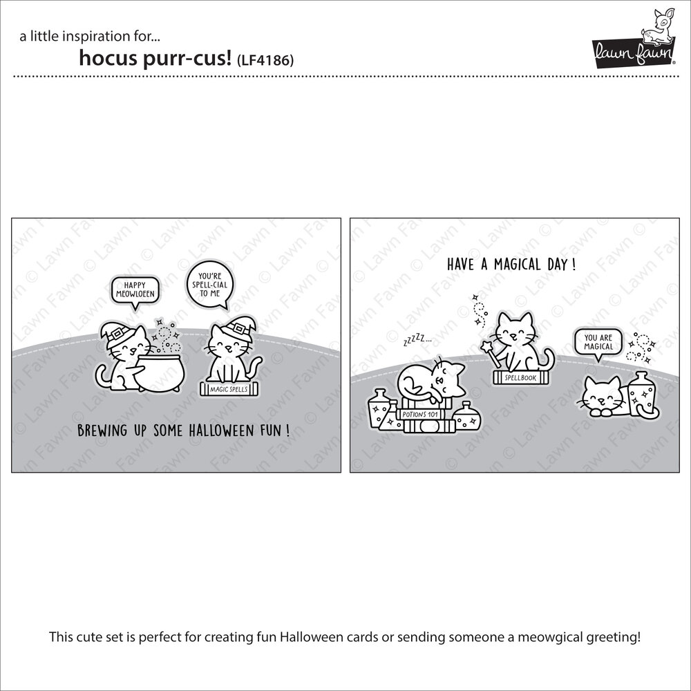 Lawn Fawn Hocus Purr-cus! Clear Stamps (LF4186) Lawn Fawn Hocus Purr-cus! Clear Stamps (LF4186)