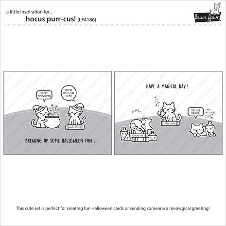 Lawn Fawn Hocus Purr-cus! Clear Stamps (LF4186) Lawn Fawn Hocus Purr-cus! Clear Stamps (LF4186)