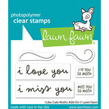 Lawn Fawn I Like Cute Moths Add-On Clear Stamps (LF4195)