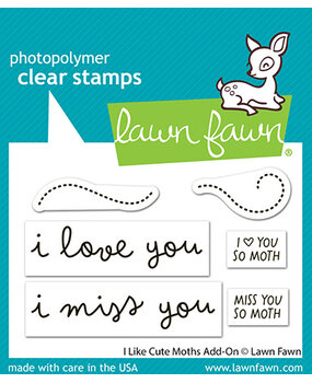 Lawn Fawn I Like Cute Moths Add-On Clear Stamps (LF4195) Lawn Fawn I Like Cute Moths Add-On Clear Stamps (LF4195)