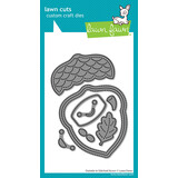 Lawn Fawn Outside In Stitched Acorn Lawn Cuts Dies (LF4209)