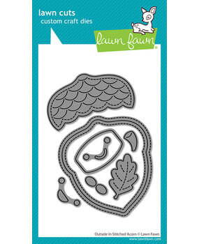 Lawn Fawn Outside In Stitched Acorn Lawn Cuts Dies (LF4209) Lawn Fawn Outside In Stitched Acorn Lawn Cuts Dies (LF4209)