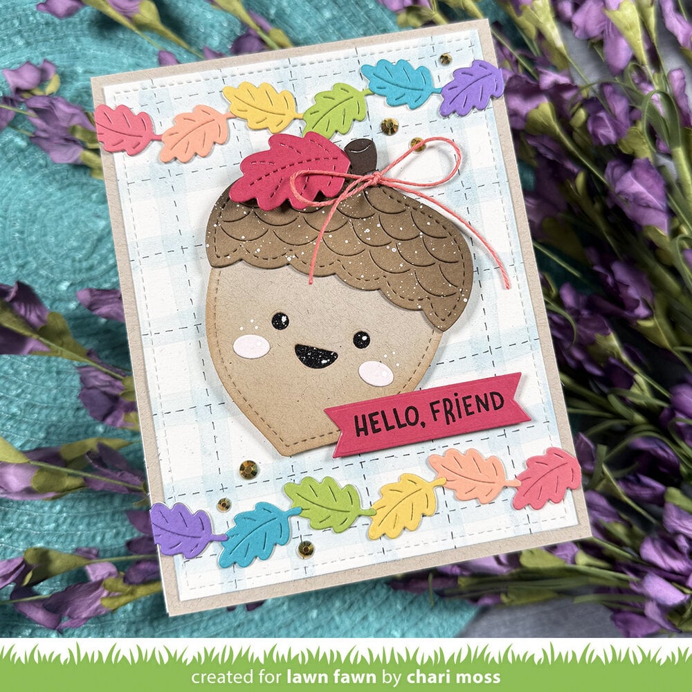 Lawn Fawn Outside In Stitched Acorn Lawn Cuts Dies (LF4209) Lawn Fawn Outside In Stitched Acorn Lawn Cuts Dies (LF4209)