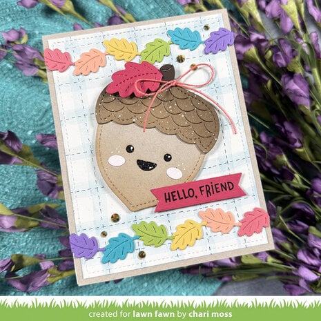 Lawn Fawn Outside In Stitched Acorn Lawn Cuts Dies (LF4209) Lawn Fawn Outside In Stitched Acorn Lawn Cuts Dies (LF4209)