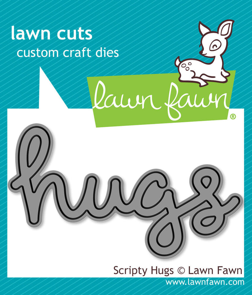 Lawn Fawn Scripty Hugs Lawn Cuts Dies (LF0835) Lawn Fawn Scripty Hugs Lawn Cuts Dies (LF0835)