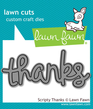 Lawn Fawn Scripty Thanks Lawn Cuts Dies (LF0690) Lawn Fawn Scripty Thanks Lawn Cuts Dies (LF0690)