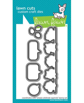 Lawn Fawn Simply Celebrate Squirrels Lawn Cuts Dies (LF3882)
